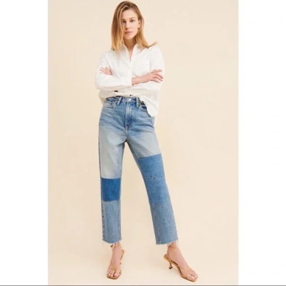 BDG slim Straight patch work jeans 26 - Picture 1 of 12